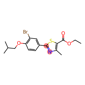 5-thiazolecarboxylic acid, 2-[3-bromo-4-(2-methylpropoxy)phenyl]-4-methyl-, ethyl ester