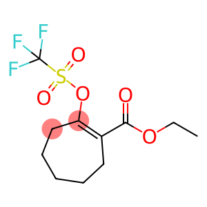 1-Cycloheptene-1-carboxylic acid, 2-[[(trifluoroMethyl)sulfonyl]oxy]-, ethyl ester