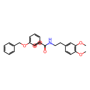Benzamide, N-[2-(3,4-dimethoxyphenyl)ethyl]-3-(phenylmethoxy)-