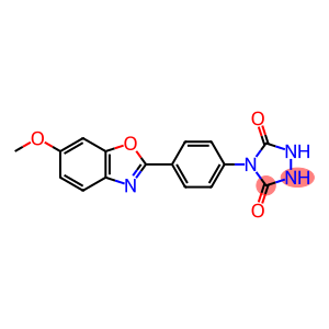 4-[4-(6-METHOXY-2-BENZOXAZOLYL)PHENYL]-1,2,4-TRIAZOLIDINE-3,5-DIONE