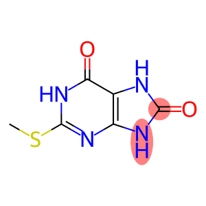2-(甲硫基)-9H-嘌呤-6,8-二醇