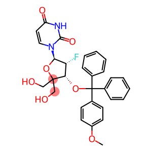 2'-Deoxy-2'-fluoro-4'-C-(hydroxymethyl)-3'-O-[(4-methoxyphenyl)diphenylmethyl]-uridine