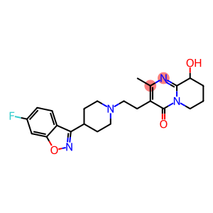 3-{2-[4-(6-fluoro-1,2-benzoxazol-3-yl)piperidin-1-yl]ethyl}-9-hydroxy-2-methyl-6,7,8,9-tetrahydro-4H-pyrido[1,2-a]pyrimidin-4-one