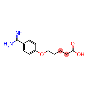 Pentanoic acid, 5-[4-(aminoiminomethyl)phenoxy]-