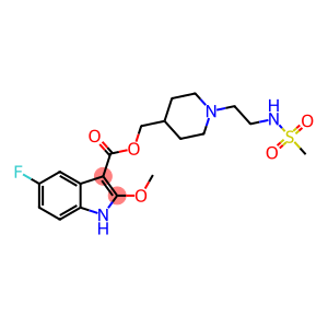5-氟-2-甲氧基-1H-吲哚-3-羧酸 [1-[2-[(甲基磺酰基)氨基]乙基]-4-哌啶基]甲基酯