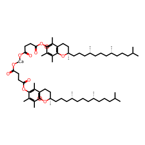 Butanedioic acid, mono[(2R)-3,4-dihydro-2,5,7,8-tetramethyl-2-[(4R,8R)-4,8,12-trimethyltridecyl]-2H-1-benzopyran-6-yl] ester, calcium salt (9CI)