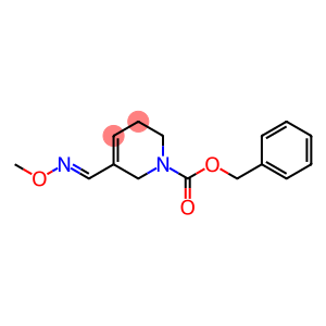 1(2H)-Pyridinecarboxylic acid, 3,6-dihydro-5-((methoxyimino)methyl)-,  phenylmethyl ester, (E)-