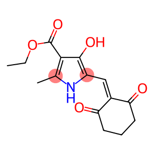 ethyl 5-[(2,6-dioxocyclohexylidene)methyl]-4-hydroxy-2-methyl-1H-pyrrole-3-carboxylate