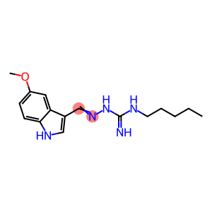 (2E)-2-[(5-Methoxy-1H-indol-3-yl)methylene]-N-pentylhydrazinecarboximidamide