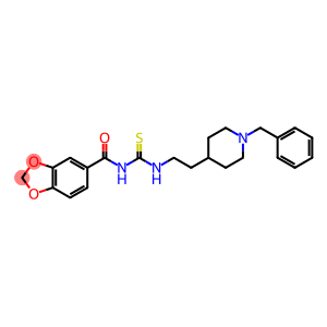1,3-Benzodioxole-5-carboxamide, N-[[[2-[1-(phenylmethyl)-4-piperidinyl]ethyl]amino]thioxomethyl]-