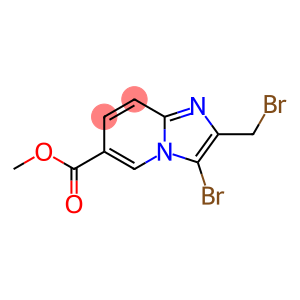 Imidazo[1,2-a]pyridine-6-carboxylic acid, 3-bromo-2-(bromomethyl)-, methyl ester
