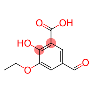 Benzoic acid, 3-ethoxy-5-formyl-2-hydroxy- (9CI)