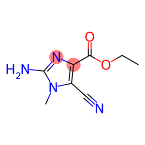 1H-Imidazole-4-carboxylicacid,2-amino-5-cyano-1-methyl-,ethylester(9CI)