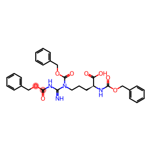 2-Oxa-4,6,11-triazadodecan-12-oic acid, 10-carboxy-5-imino-3-oxo-1-phenyl-6-((phenylmethoxy)carbonyl)-, 12-(phenylmethyl) ester, (10S)-