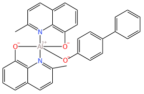 Bis(2-methyl-8-quinolinolato)(4-phenylphenolato)al