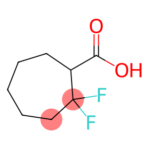 Cycloheptanecarboxylic acid, 2,2-difluoro-