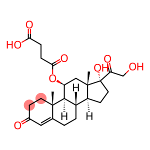 Pregn-4-ene-3,20-dione, 11-(3-carboxy-1-oxopropoxy)-17,21-dihydroxy-, (11β)-