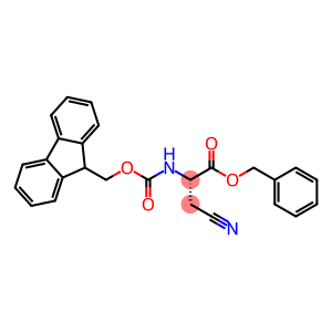 Propanoic acid, 3-cyano-2-[[(9H-fluoren-9-ylmethoxy)carbonyl]amino]-, phenylmethyl ester, (2S)-