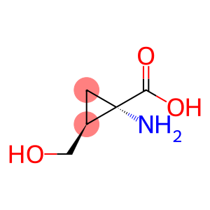 Cyclopropanecarboxylic acid, 1-amino-2-(hydroxymethyl)-, cis- (9CI)