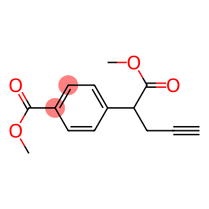 Benzeneacetic acid, 4-(methoxycarbonyl)-.alpha.-2-propyn-1-yl-, methyl ester