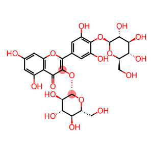 3-(beta-D-Glucopyranosyloxy)-2-[4-(beta-D-glucopyranosyloxy)-3,5-dihydroxyphenyl]-5,7-dihydroxy-4H-1-benzopyran-4-one