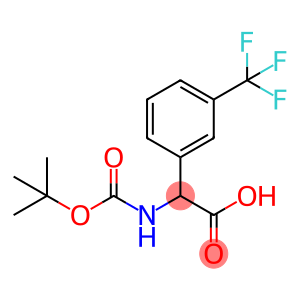 N-叔丁氧羰基-2-(3-三氟甲基-苯基)-DL-甘氨酸