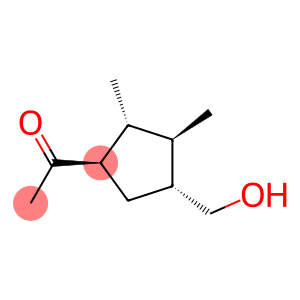 Ethanone, 1-[4-(hydroxymethyl)-2,3-dimethylcyclopentyl]-, [1R-(1alpha,2alpha,3beta,4alpha)]-