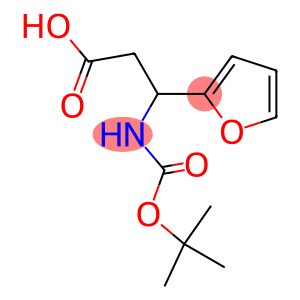 2-Furanpropanoic acid, b-[[(1,1-dimethylethoxy)carbonyl]amino]-