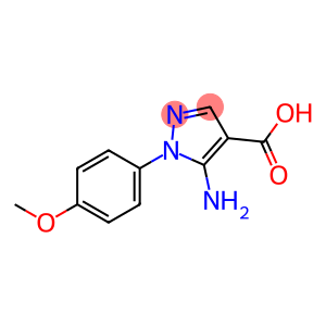 1H-Pyrazole-4-carboxylic acid, 5-amino-1-(4-methoxyphenyl)-