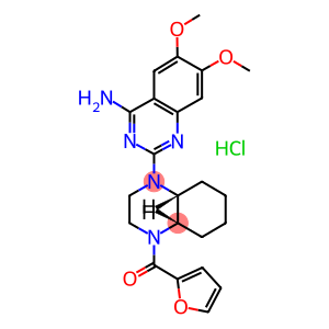 cis-1-(4-Amino-6,7-dimethoxy-2-quinazolinyl)-4-(2-furanylcarbonyl)decahydroquinoxaline monohydrochloride