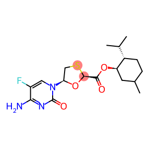 (2R,5S)-5-(4-Amino-5-fluoro-2-oxo-2H-pyrimidin-1-yl)-[1,3]oxathiolane-2-carboxylic Acid,(2S)-Isopropyl-(5R)-methyl-(1R)-cyclohexyl Ester