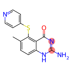 2-氨基-6-甲基-5-(4-吡啶硫基)-4(3H)-喹唑啉酮