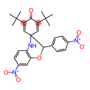 2',6'-ditert-butyl-7-nitro-2-(4-nitrophenyl)-3,4-dihydrospiro(2H-[1,4]benzoxazine-3,4'-[2,5]cyclohexadiene)-1'-one