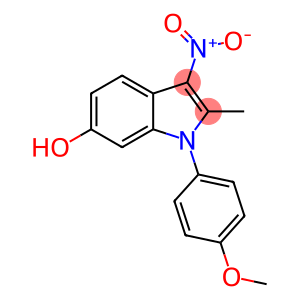 1-(4-methoxy-phenyl)-2-methyl-3-nitro-1H-indole-6-ol