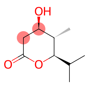 2H-Pyran-2-one,tetrahydro-4-hydroxy-5-methyl-6-(1-methylethyl)-,(4R,5S,6R)-(9CI)