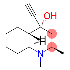4-Quinolinol, 4-ethynyldecahydro-1,2-dimethyl-, (2alpha,4beta,4aalpha, 8abeta)-