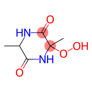 2,5-Piperazinedione, 3-hydroperoxy-3,6-dimethyl-