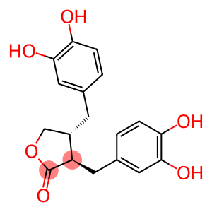 2(3H)-Furanone, 3,4-bis[(3,4-dihydroxyphenyl)methyl]dihydro-, (3R,4R)-rel-