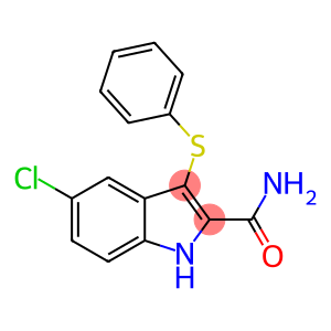 5-chloro-3-(phenylthio)-1H-Indole-2-carboxamide