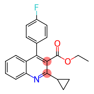 Ethyl 2-cyclopropyl-4-(4-fluorophenyl)-quinolyl-3-carboxylat...