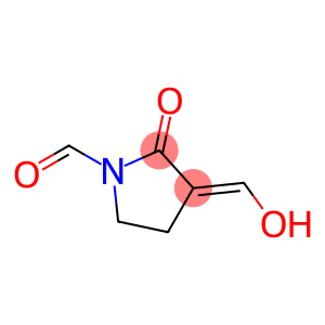1-Pyrrolidinecarboxaldehyde, 3-(hydroxymethylene)-2-oxo-, (E)- (9CI)