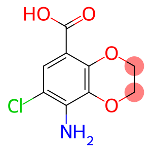 1,4-Benzodioxin-5-carboxylic acid, 8-amino-7-chloro-2,3-dihydro-