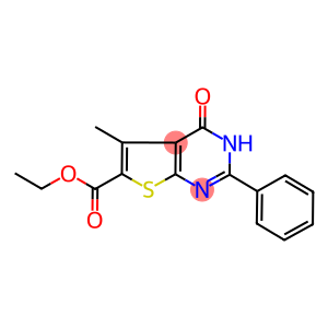 ethyl 5-methyl-4-oxo-2-phenyl-3,4-dihydrothieno[2,3-d]pyrimidine-6-carboxylate