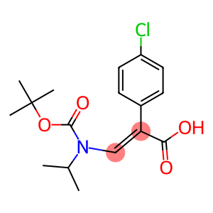 (E)-3-((叔丁氧羰基)(异丙基)氨基)-2-(4-氯苯基)丙烯酸