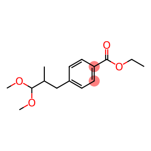 Benzoic acid, 4-(3,3-dimethoxy-2-methylpropyl)-, ethyl ester (9CI)