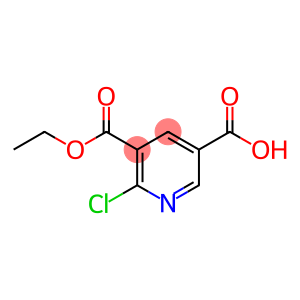 5-(ethoxycarbonyl)-6-chloropyridine-3-carboxylic acid