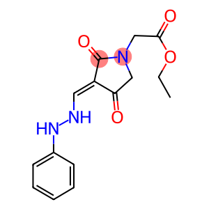 ethyl {2,4-dioxo-3-[(2-phenylhydrazino)methylene]-1-pyrrolidinyl}acetate