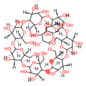 6-O-(galactopyranosyl)cyclomaltoheptaose