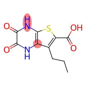 Thieno[2,3-b]pyrazine-6-carboxylic  acid,  1,2,3,4-tetrahydro-2,3-dioxo-7-propyl-