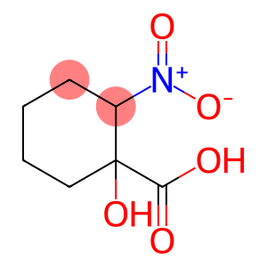 Cyclohexanecarboxylic acid, 1-hydroxy-2-nitro- (9CI)